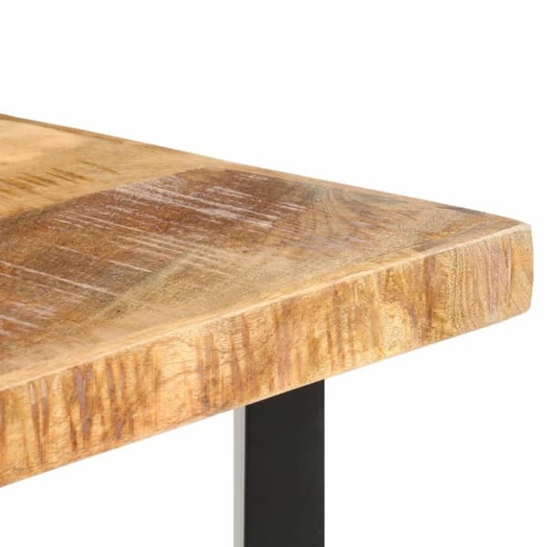 vidaXL Barbord 120x58x107 cm grovt mangoträ