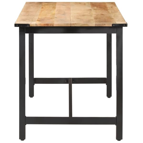 vidaXL Spisebord 140x70x76 cm grov heltre mango