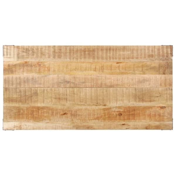 vidaXL Spisebord 140x70x76 cm grov heltre mango
