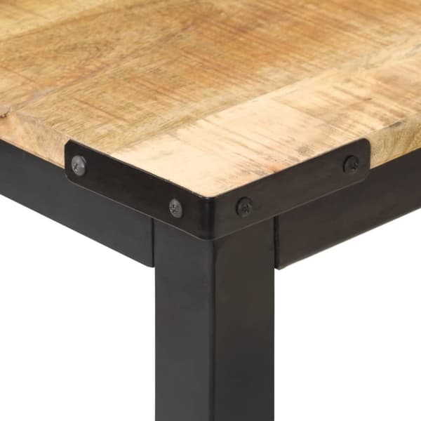 vidaXL Spisebord 140x70x76 cm grov heltre mango