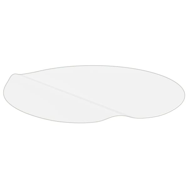 vidaXL bordbeskytter Ø 80 cm 2 mm PVC mat