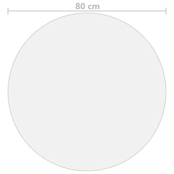 vidaXL bordbeskytter Ø 80 cm 2 mm PVC mat