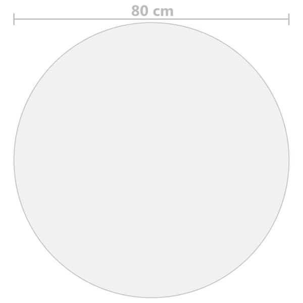 vidaXL bordbeskytter Ø 80 cm 2 mm PVC transparent