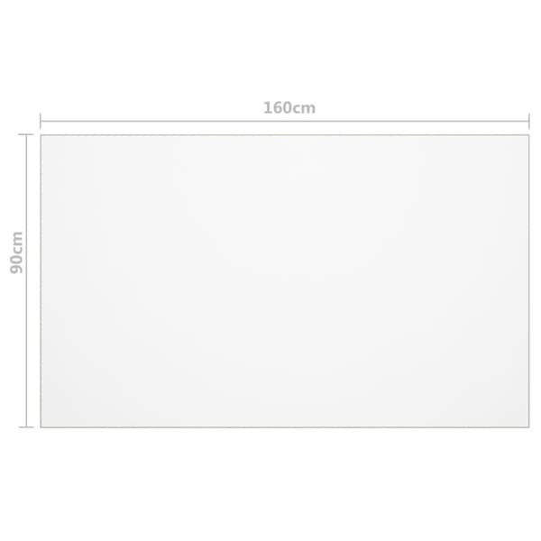 vidaXL bordbeskytter 160x90 cm 2 mm PVC transparent
