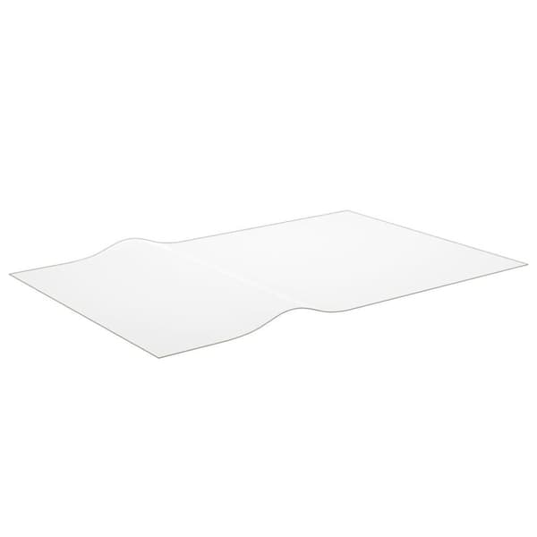 vidaXL Pöytäsuoja läpinäkyvä 100x60 cm 2 mm PVC