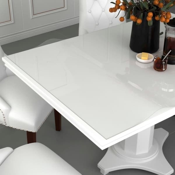 vidaXL Pöytäsuoja läpinäkyvä 100x60 cm 2 mm PVC