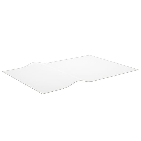 vidaXL Bordsskydd genomskinlig 160x90 cm 2 mm PVC