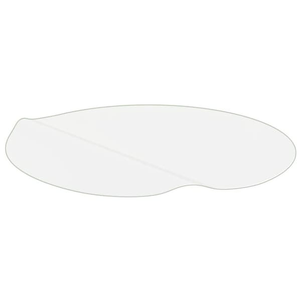 vidaXL Pöytäsuoja läpikuultava Ø 120 cm 2 mm PVC