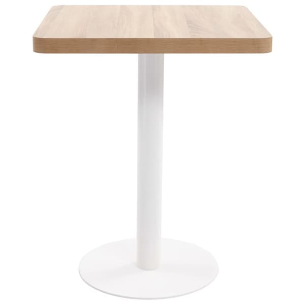 vidaXL Bistrobord lysebrun 60x60 cm MDF