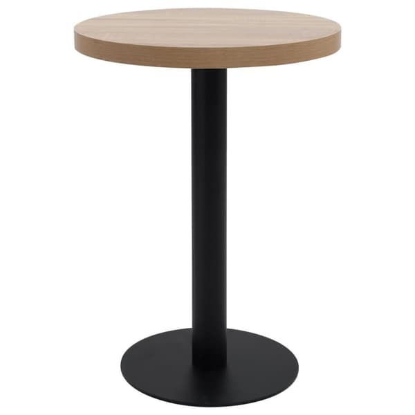 vidaXL Bistropöytä vaaleanruskea 60 cm MDF