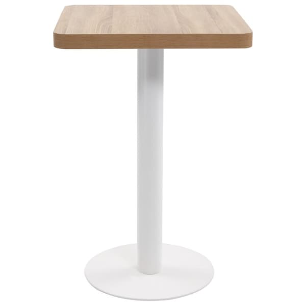 vidaXL bistrobord 50x50 cm MDF lysebrun