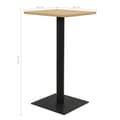 Miniatyrbillede 5 af 5: vidaXL Bistrobord ekfärg 60x60x107 cm