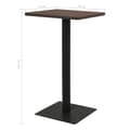 Miniatyrbillede 5 af 5: vidaXL bistrobord 70x70x107 cm mørkt asketræsfarvet