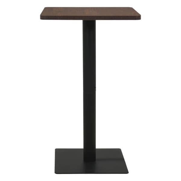 vidaXL bistrobord 70x70x107 cm mørkt asketræsfarvet