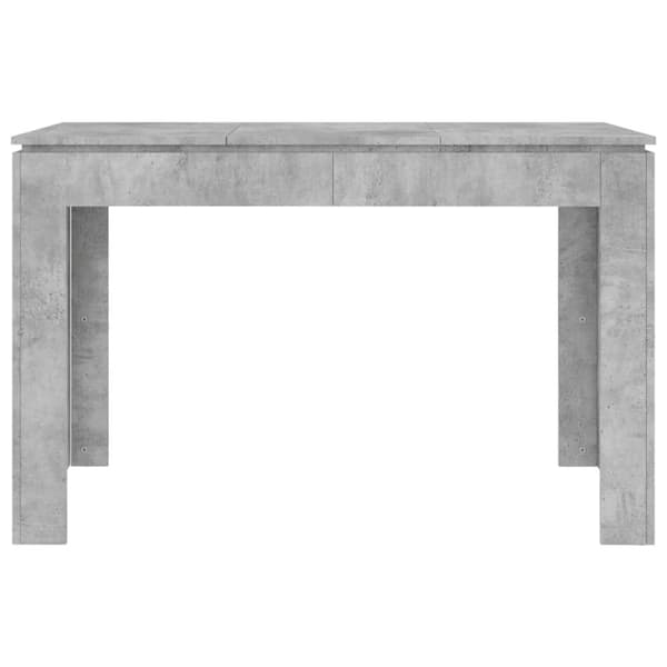 vidaXL spisebord 120x60x76 cm konstrueret træ betongrå