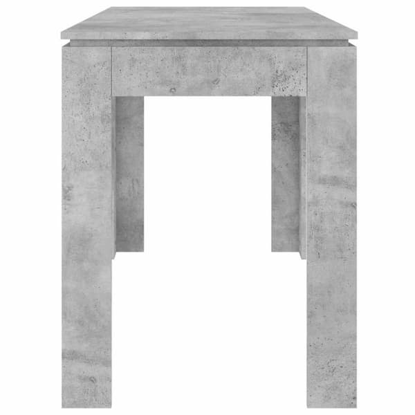 vidaXL spisebord 120x60x76 cm konstrueret træ betongrå