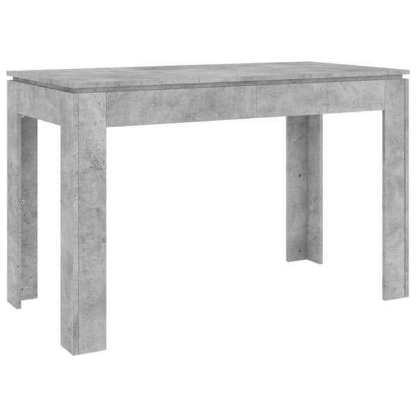 vidaXL spisebord 120x60x76 cm konstrueret træ betongrå