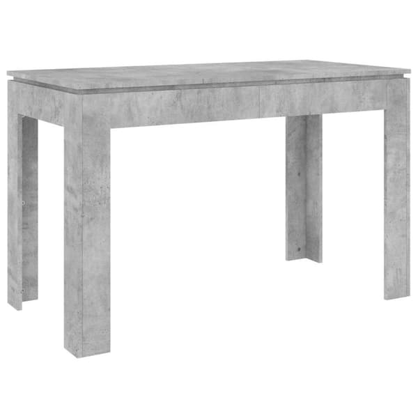 vidaXL spisebord 120x60x76 cm konstrueret træ betongrå