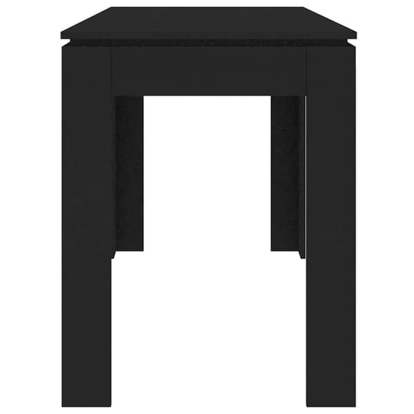 vidaXL Ruokapöytä musta 120x60x76 cm tekninen puu