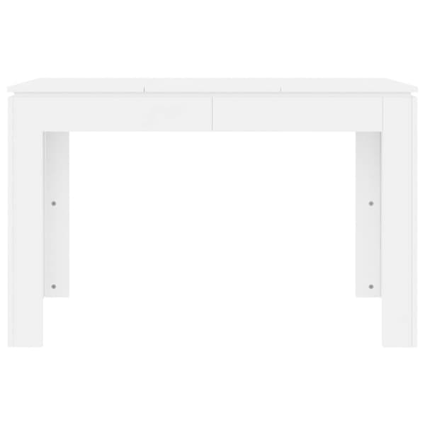 vidaXL Ruokapöytä valkoinen 120x60x76 cm tekninen puu