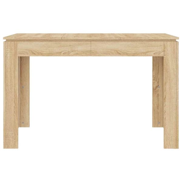 vidaXL Matbord sonoma-ek 120x60x76 cm konstruerat trä