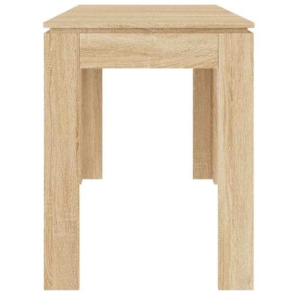 vidaXL Matbord sonoma-ek 120x60x76 cm konstruerat trä