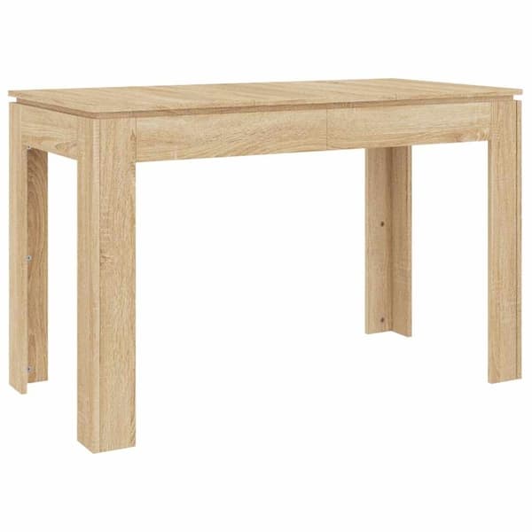 vidaXL Matbord sonoma-ek 120x60x76 cm konstruerat trä
