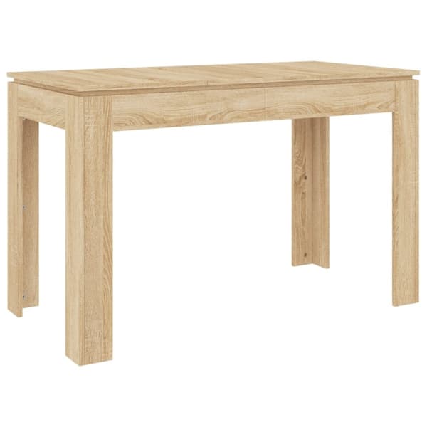 vidaXL Spisebord sonoma eik 120x60x76 cm konstruert tre