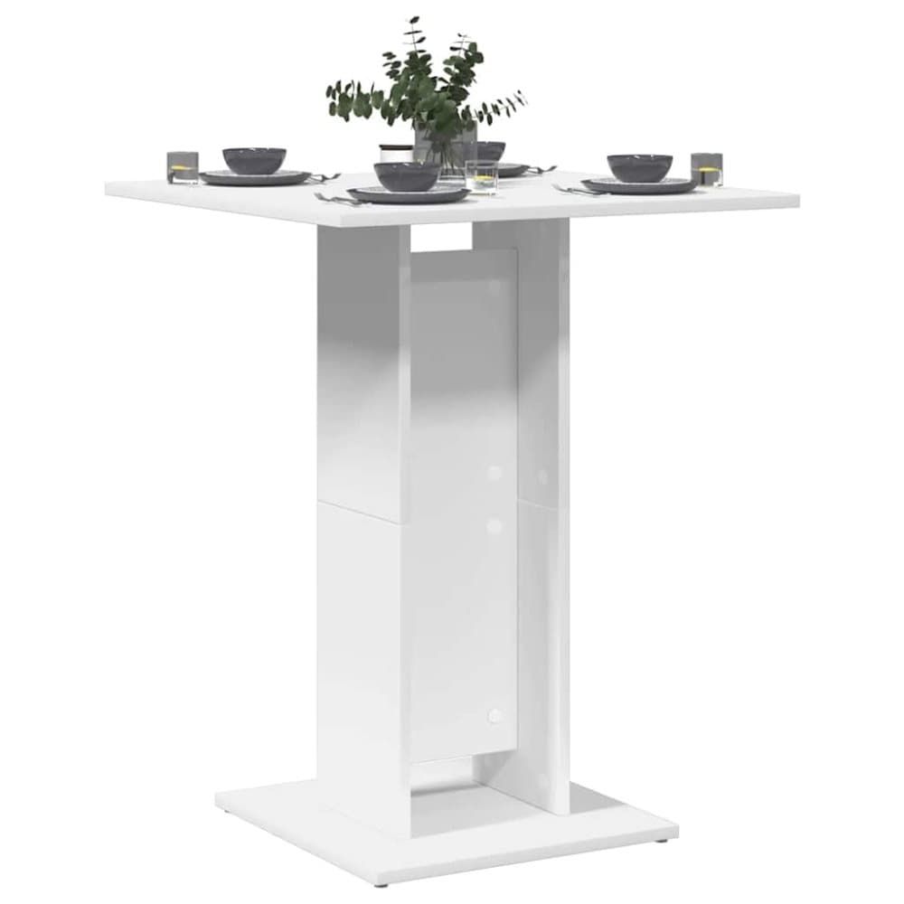 vidaXL Bistrobord vit 60x60x75 cm spånskiva