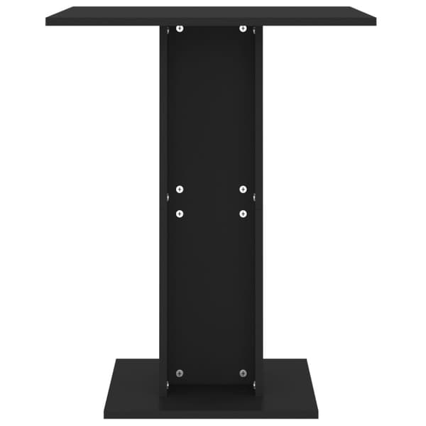 vidaXL Bistropöytä musta 60x60x75 cm tekninen puu