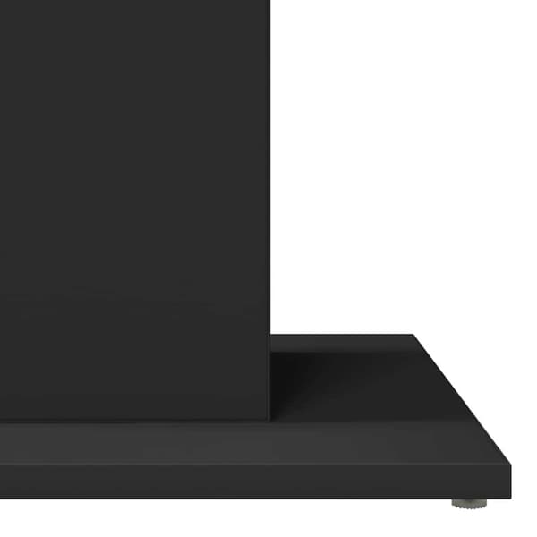 vidaXL Bistropöytä musta 60x60x75 cm tekninen puu