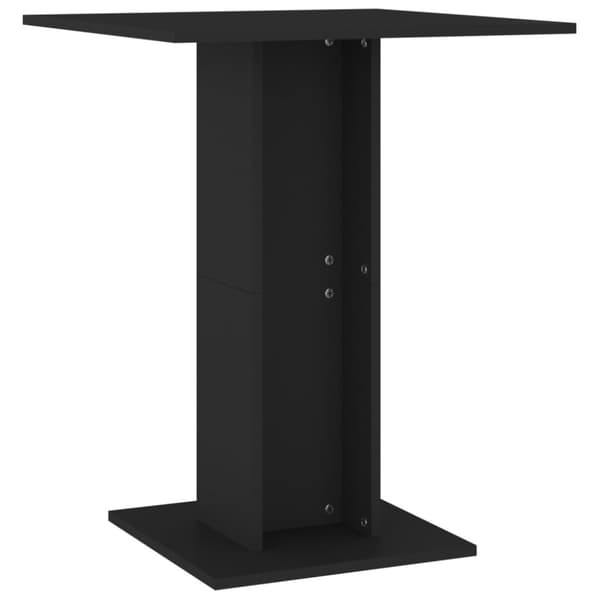 vidaXL Bistropöytä musta 60x60x75 cm tekninen puu