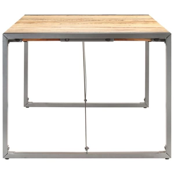 vidaXL Matbord 200x100x75 cm massivt grovt mangoträ