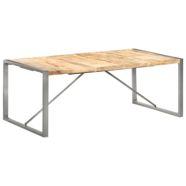 vidaXL Ruokapöytä 200x100x75 cm täysi karkea mangopuu