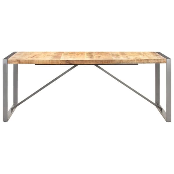 vidaXL Ruokapöytä 200x100x75 cm täysi karkea mangopuu