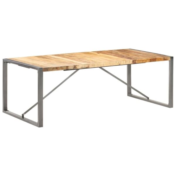 vidaXL spisebord 220x100x75 cm massivt ru mangotræ