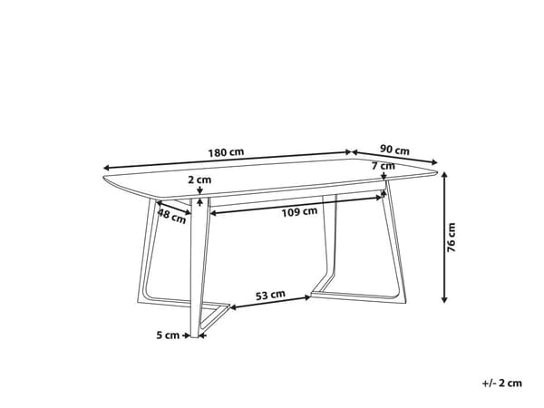 Ruokapöytä tumma pähkinä puu 180 x 90 cm MDF-levy kumipuu runko perinteinen tyyli