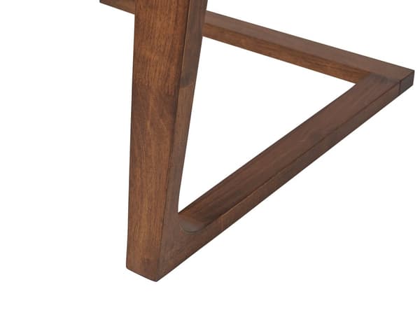 Ruokapöytä tumma pähkinä puu 180 x 90 cm MDF-levy kumipuu runko perinteinen tyyli