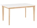 Miniatyrbild 6 av 10: Matbord Vit med Ljus Trä MDF Gummiträ Ben Utdragbar Vardagsrum