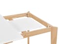 Miniatyrbild 9 av 10: Matbord Vit med Ljus Trä MDF Gummiträ Ben Utdragbar Vardagsrum