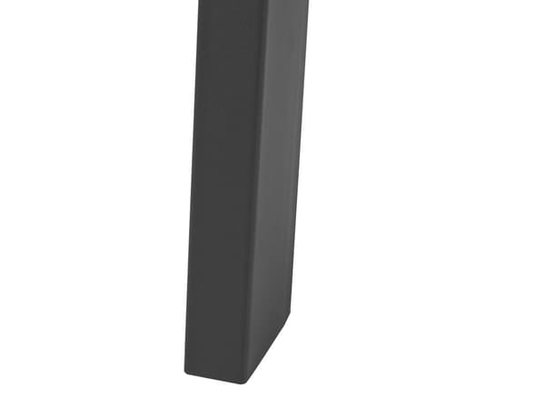 Ruokapöytä tumma puu/musta jatkettava 160/200 x 90 cm metallijalat moderni tyyli