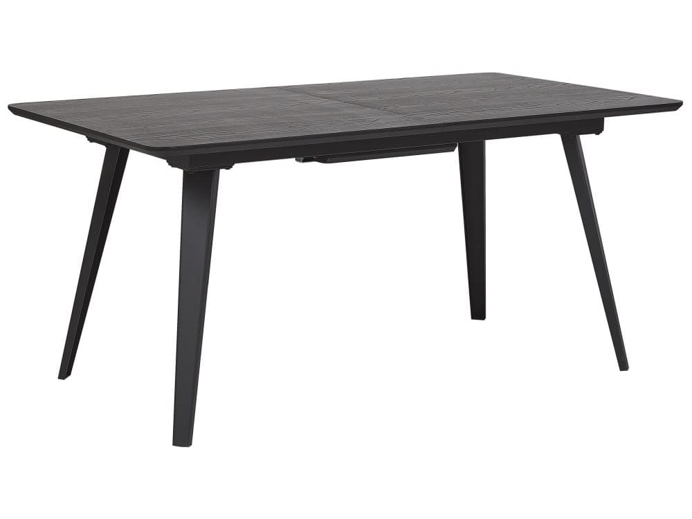 Ruokapöytä 160/200x90 cm musta IRVINGTON