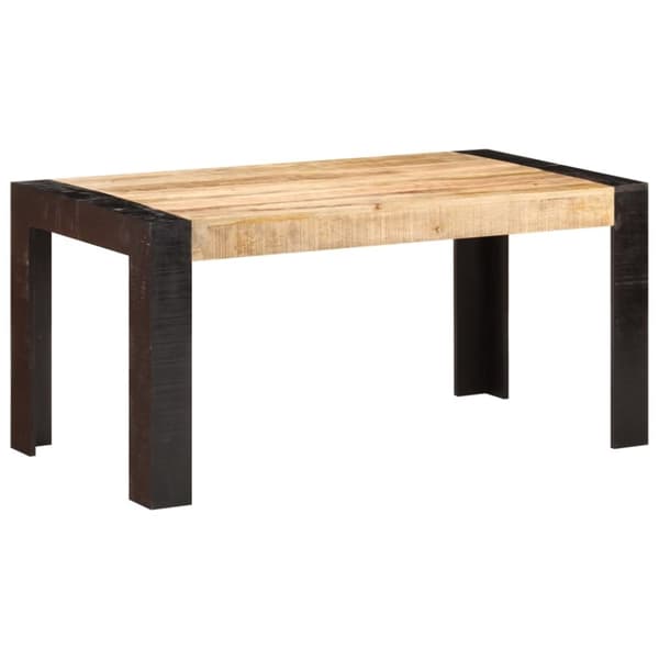 vidaXL spisebord 160x80x76 cm massivt mangotræ