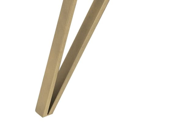 Ruokapöytä marmori efekti valkoinen/kulta MDF 150 x 80 cm metallijalat glamour tyyli