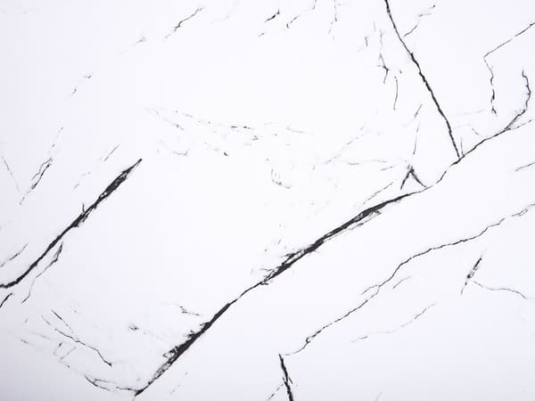 Ruokapöytä marmori efekti valkoinen/kulta MDF 150 x 80 cm metallijalat glamour tyyli
