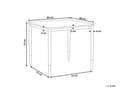 Pikkukuva 3 / 6: Ruokapöytä musta/kulta MDF 80 x 80 cm neliö metallijalat glamour tyyli