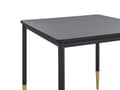 Pikkukuva 5 / 6: Ruokapöytä musta/kulta MDF 80 x 80 cm neliö metallijalat glamour tyyli