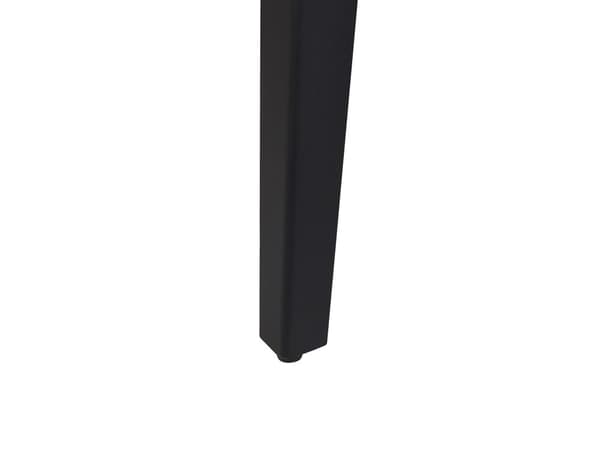 Ruokapöytä harmaa MDF-levy musta metalli 160 x 90 x 76 cm kuudelle suorakulmainen industriaalinen tyyli