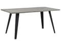 Pikkukuva 1 / 8: Ruokapöytä harmaa MDF-levy musta metalli 160 x 90 x 76 cm kuudelle suorakulmainen industriaalinen tyyli