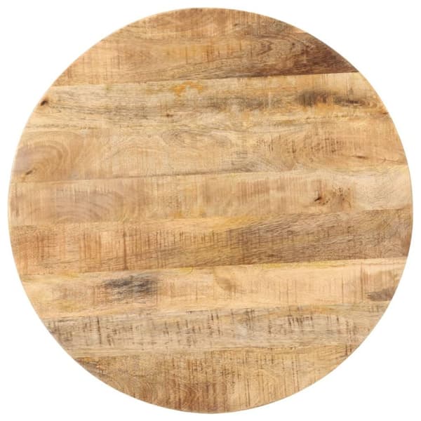 vidaXL bistrobord Ø70x75 cm rund ru mangotræ
